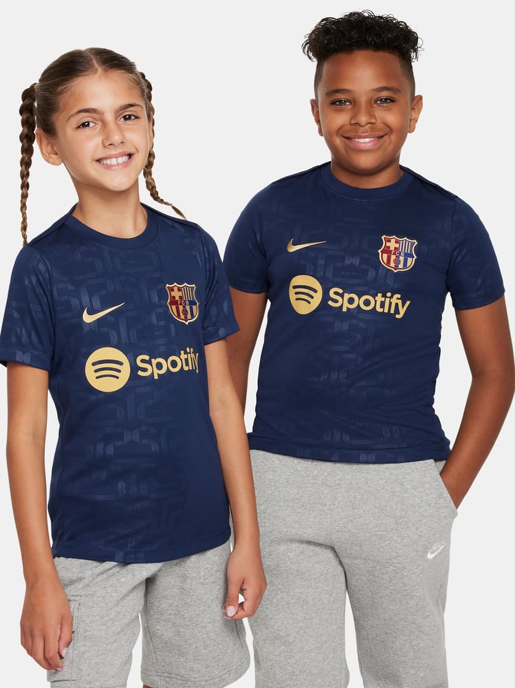 Kinder FC Barcelona 2024/25 Heim Prematch Trikot