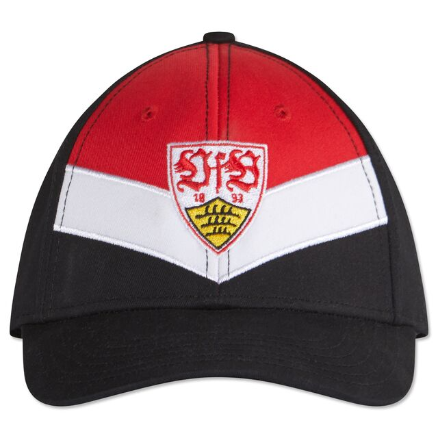VfB Stuttgart Waffel Klassische Wappen Kappe - Schwarz