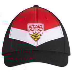 VfB Stuttgart Waffel Klassische Wappen Kappe - Schwarz