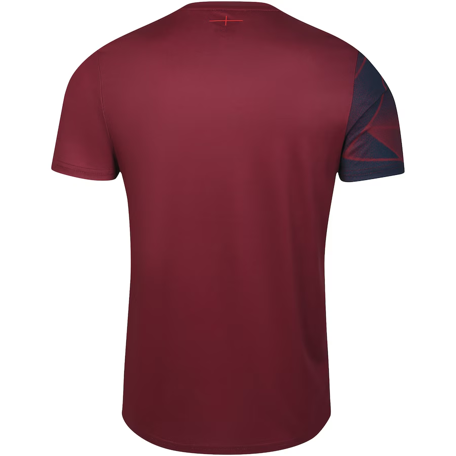 Men's England Rugby 2024/25 Third Warm Up Shirt - Red