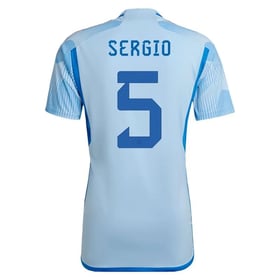 Sergio Busquets #5 Spanien Auswärtstrikot Weltmeisterschaft 2022