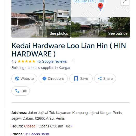 LOO LIAN HIN TRADING (HIN HARDWARE)