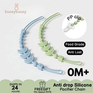 55 2025 10 31 silicone pacifier chain clip anti lost food grade baby teething holder myr (2)