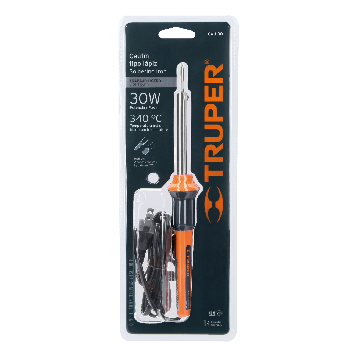 CAUTIN ELECT. P/LAPIZ 30W-110V TRUPER 17545