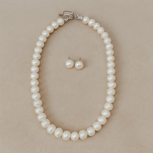 Juego Gran Collar Perla