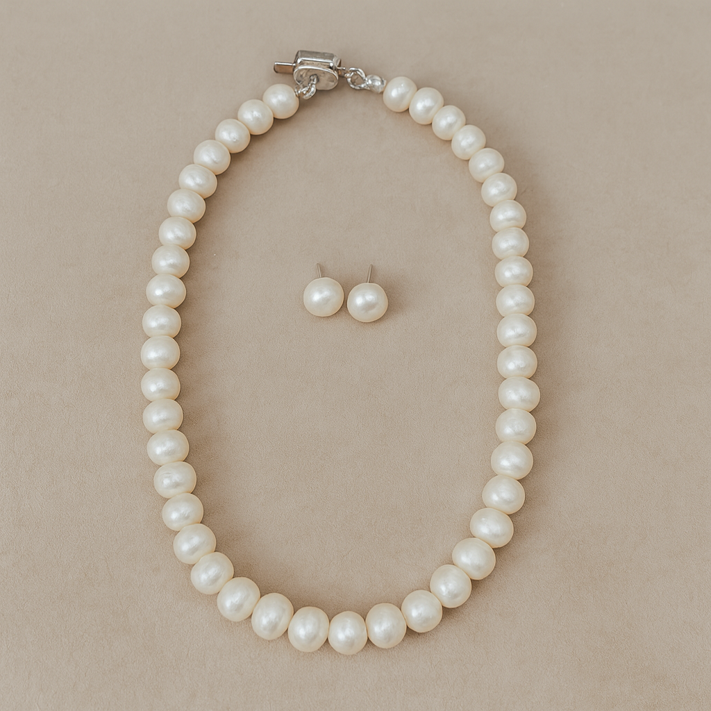 Juego Gran Collar Perla