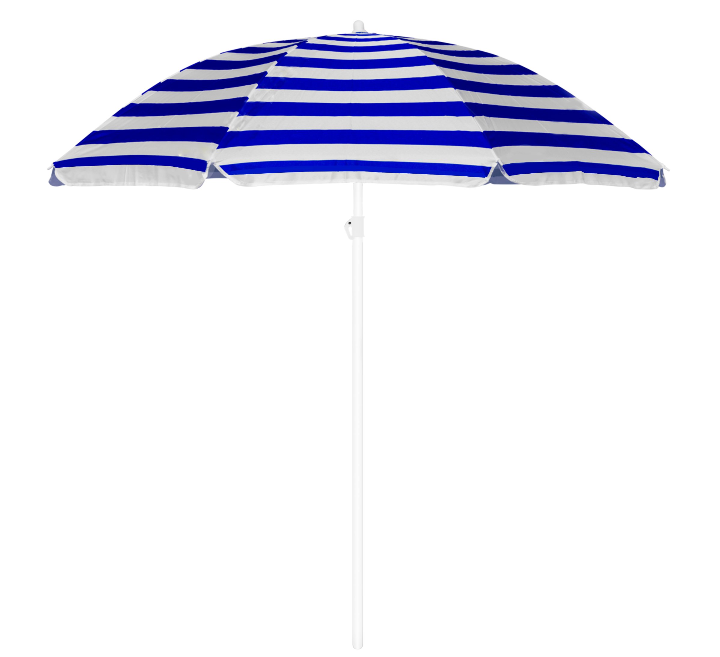 Beach umbrella parasol azul-blanco