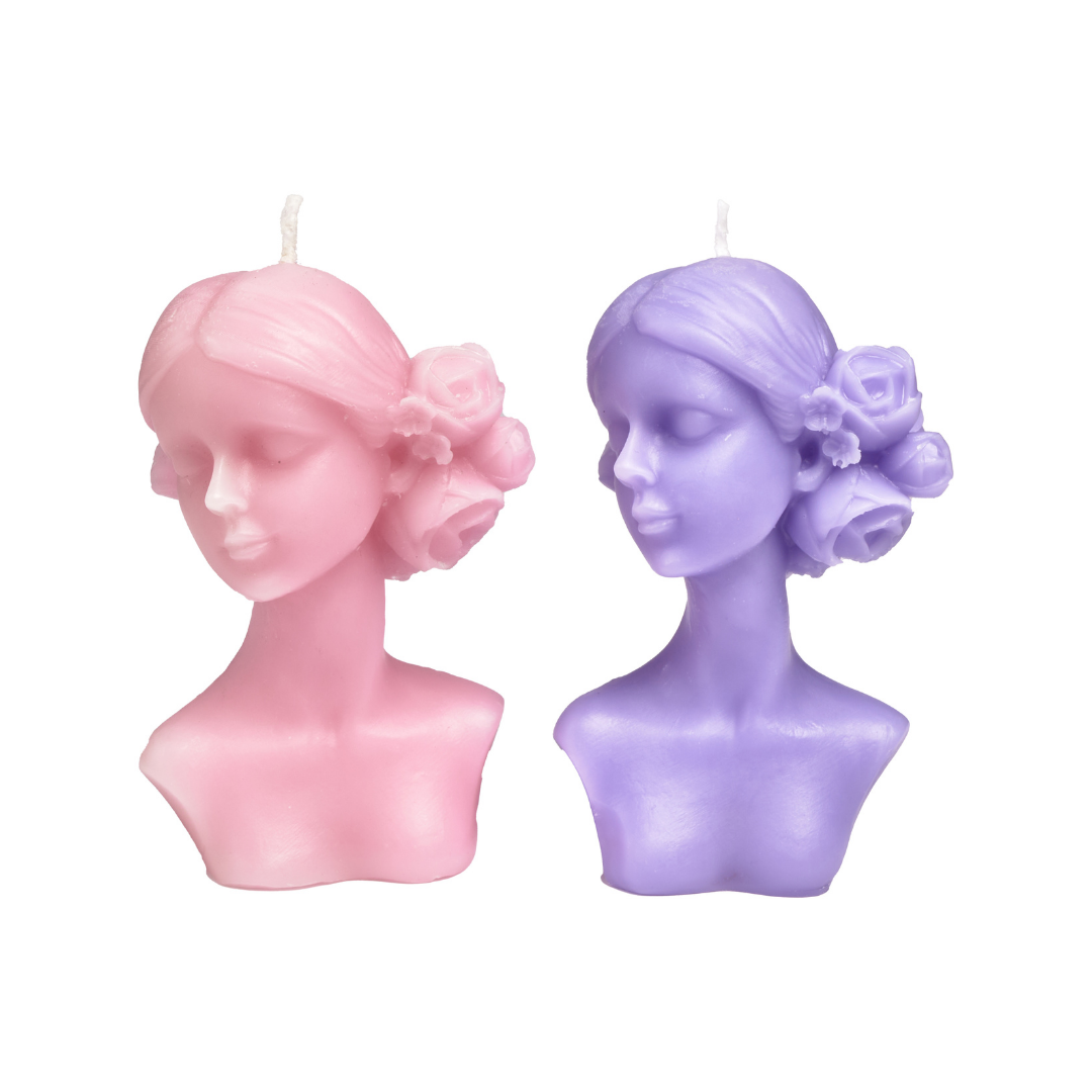 Vela decorativa en forma de ROSTRO