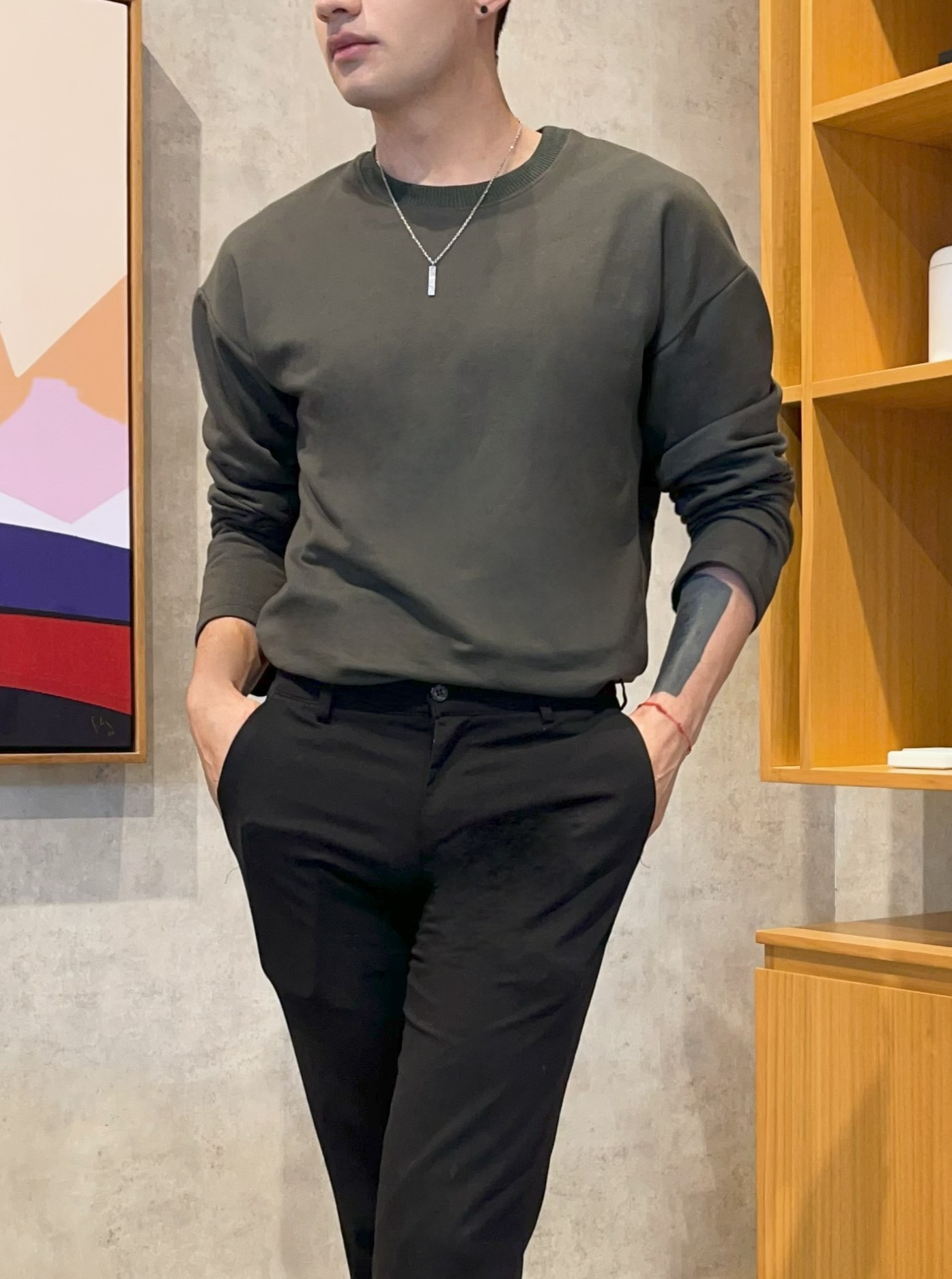 ROUND NECK LONG BUZO