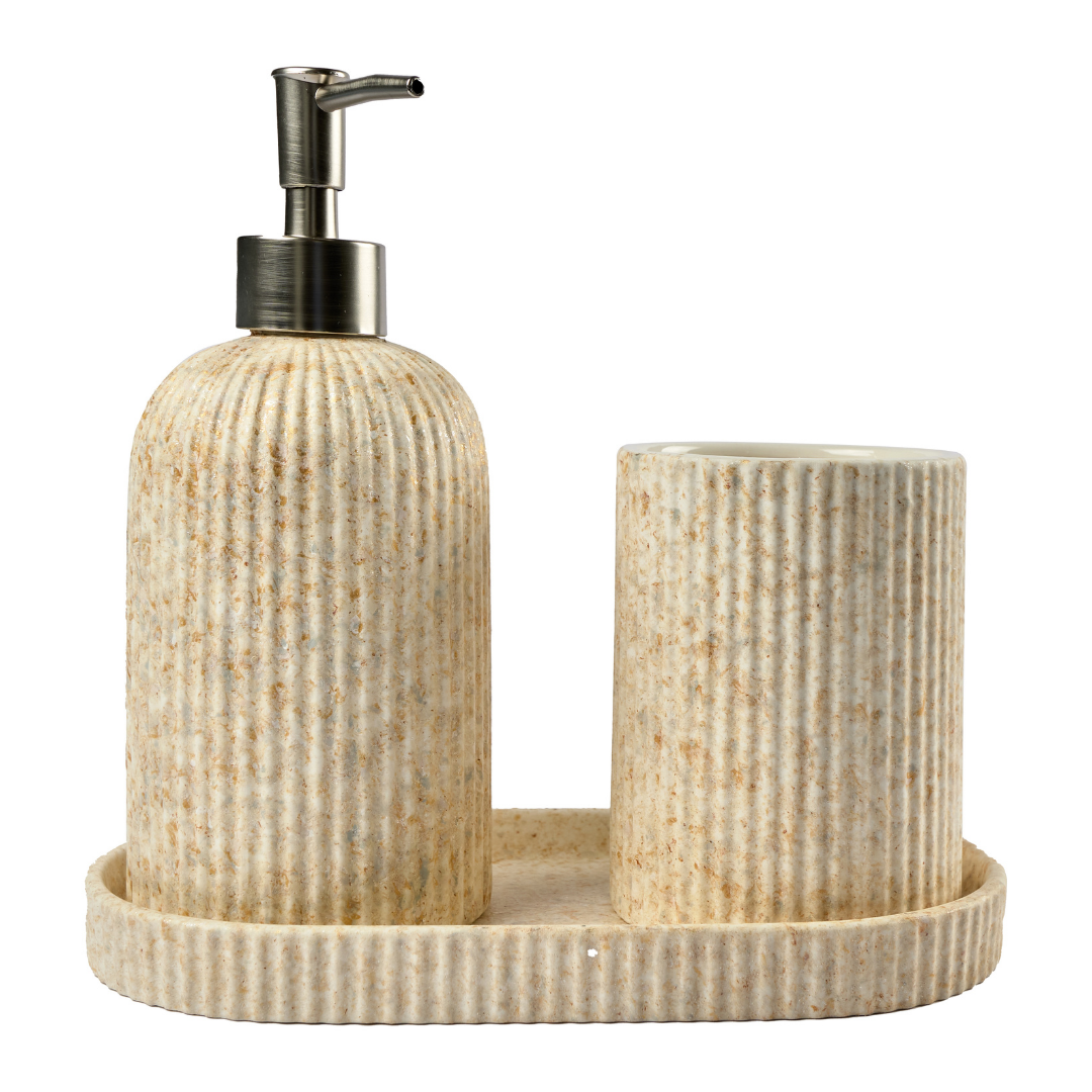 Set de cerámica para el baño