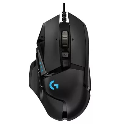 LOGITECH G502 X WIRED GAMING MOUSE   LIGHTFORCE HYBRID OPTICAL MECHANICAL PRIMARY SWITCHES  HERO 25K GAMING SENSOR  COMPATIBLE WITH PC   MACOS WINDOWS   BLACK   RATON   OPTICO   CABLEADO   USB   NEGRO