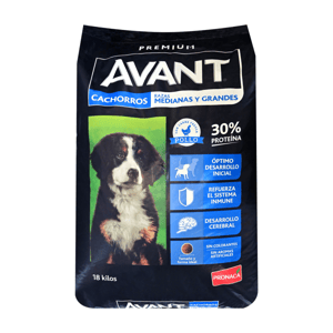 Avant Alimento Seco Perro Cachorro Raza Medianas Y Grandes Pollo *18Kg