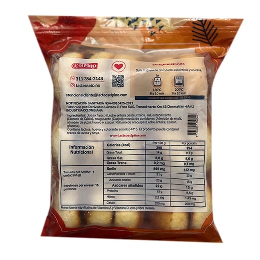 ALMOJÁBANAS CONGELADAS PRE HORNEADAS RELLENAS CON AREQUIPE