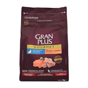 Granplus Alimento Seco Gourmet Gato Adulto Castrado Salmon/Pollo *1Kg