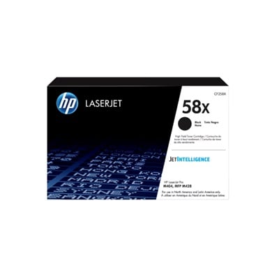 HP 58X   Gran capacidad   negro   original   LaserJet   cartucho de toner  CF258X    para LaserJet Pro M304a  M404dn  M404dw  M404n  MFP M428dw  MFP M428fdn  MFP M428fdw