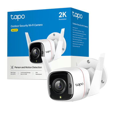CAMARA IP TP-LINK TPLINK TAPO C310 EXTERIOR  3 MP  VISION NOCTURNA  DETECCION DE MOV  AUDIO DOBLE VIA  SOPO