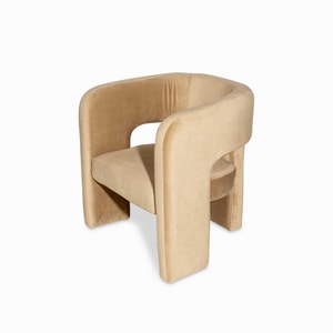 Poltrona inez cafe claro 75X72X63