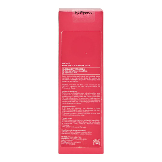 Isntree Serum Plum Peptide Booster 2000S Frasco*50Ml