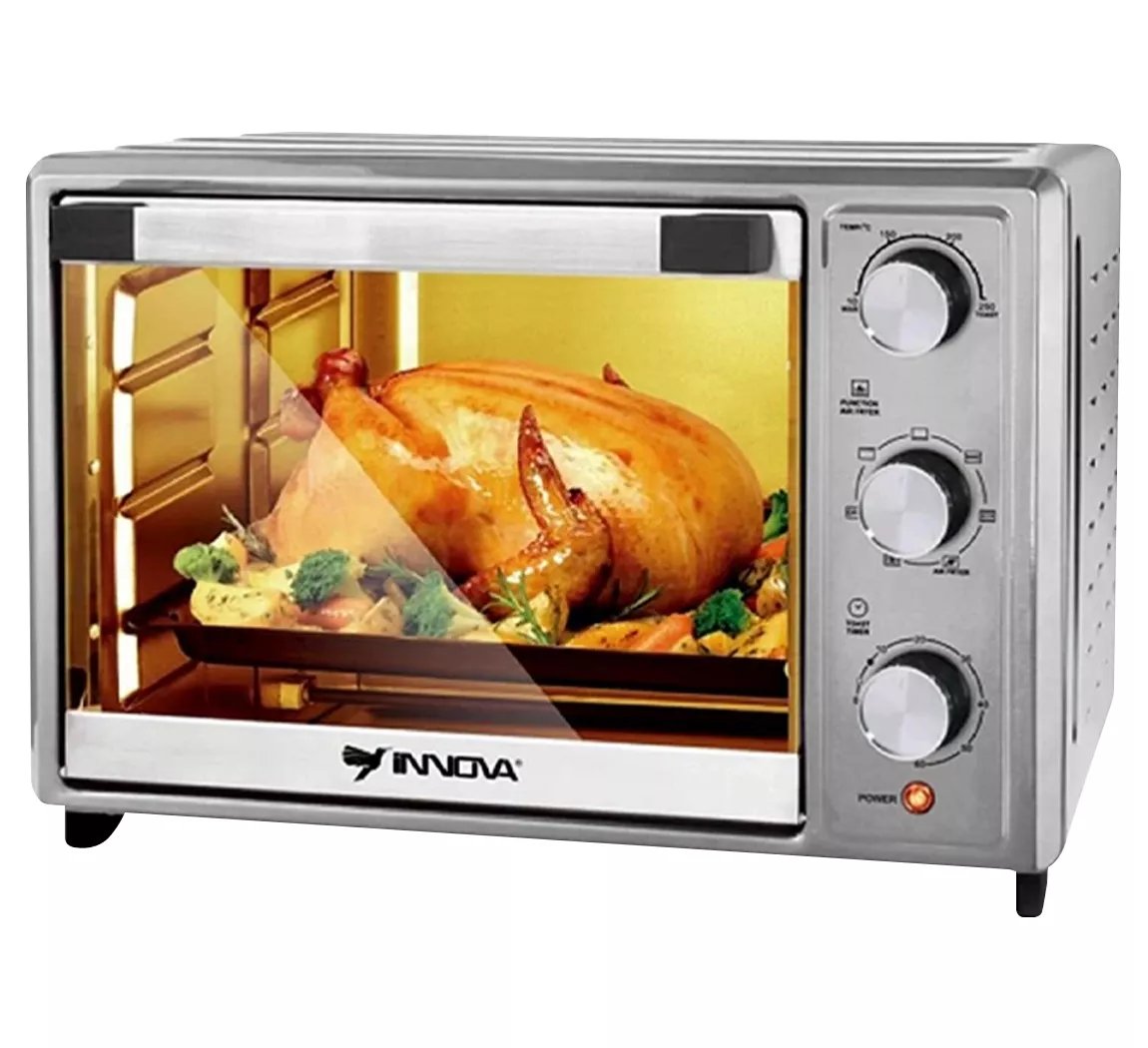 Innova Horno Tostador │ 34 Lt │ 1600 W │  Acero Inoxidable │ Termostato Ajustable