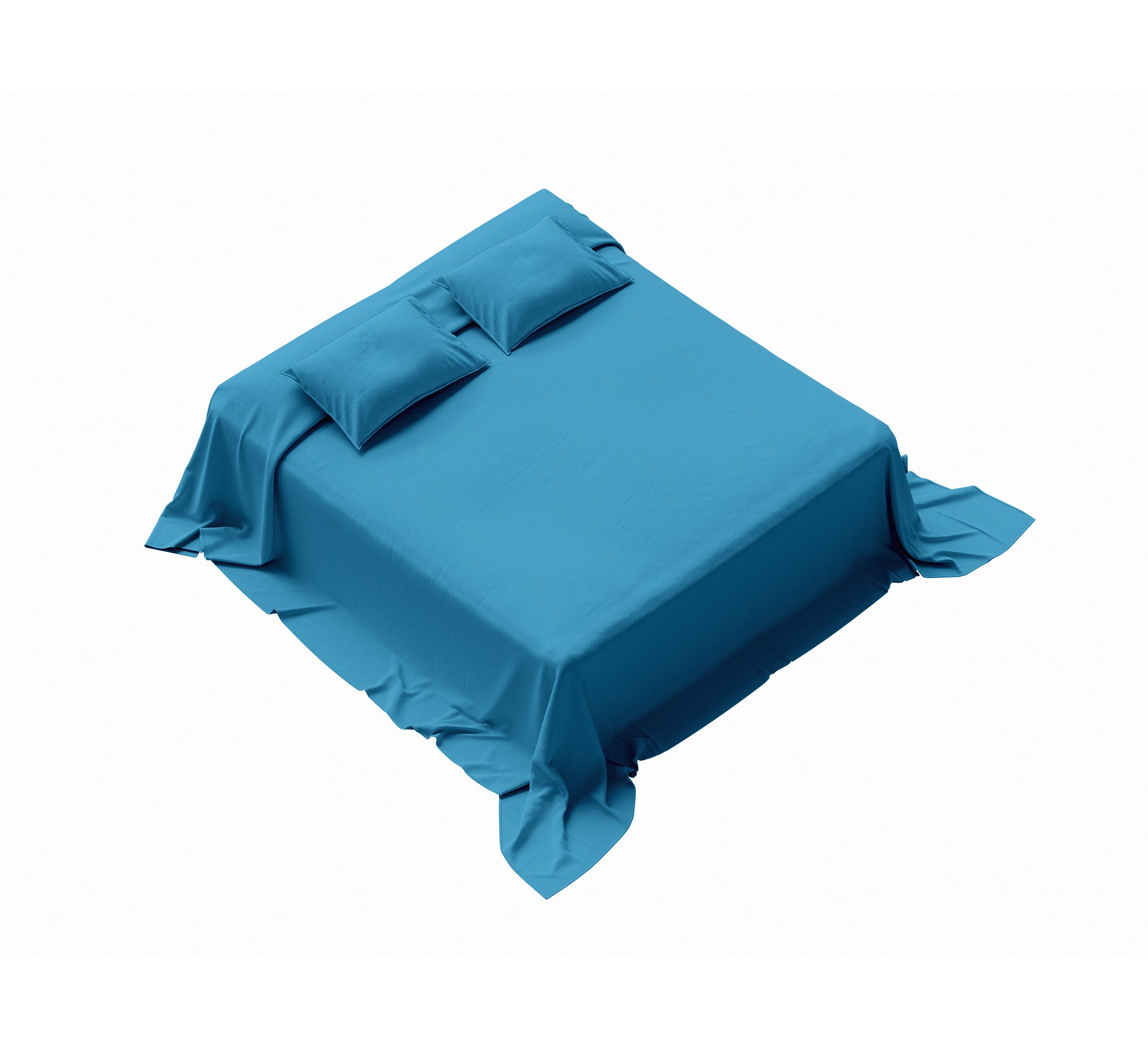 Sabana Lucerna Piel Azul Marino 1 plz 1/2