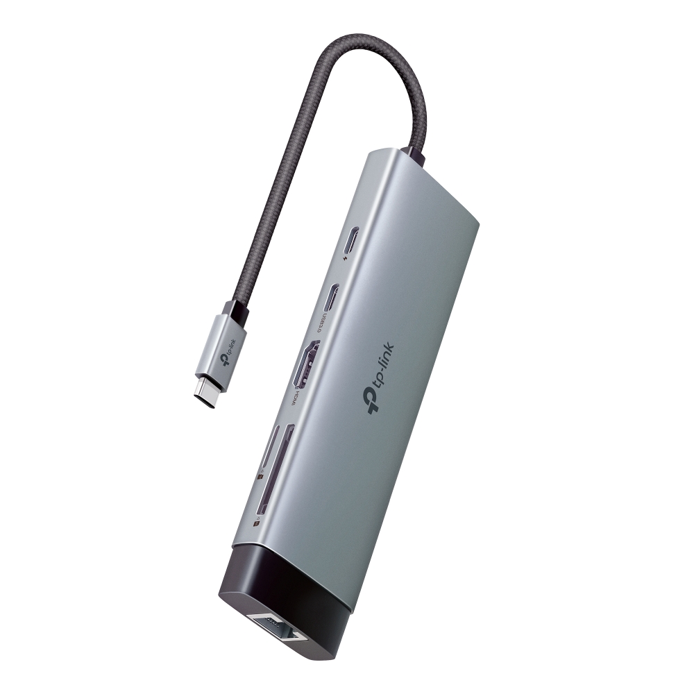 CONVERTIDOR TP-LINK TPLINK HUB UH9120C 4K 9 EN 1 HDMI USB TIPO C X2 RJ45 5GBPS USB TIPO A X3