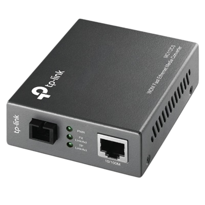 CONVERTIDOR DE FIBRA TP-LINK TPLINK TL-MC112CS SINGLE MODO SC 10/100 MBPS WDM