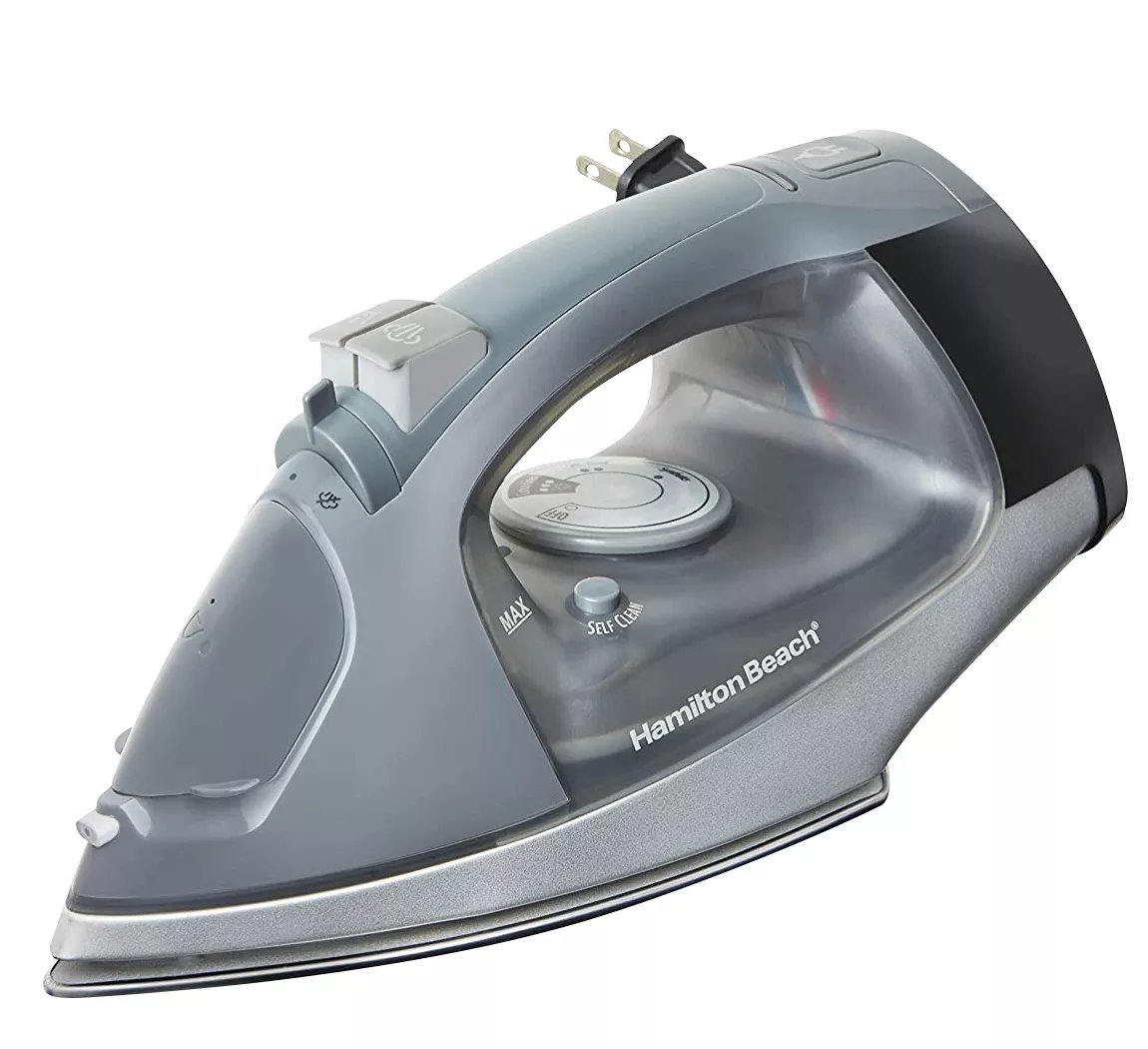 Hamilton Beach Plancha de Ropa Cable Retráctil 1500 W Anti goteo