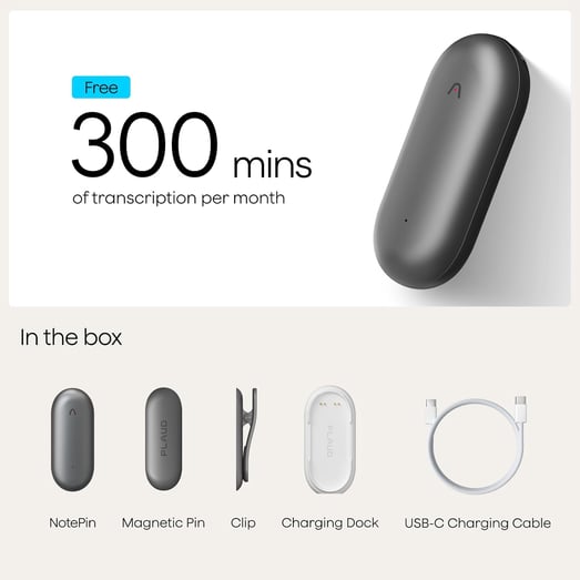 Plaud Grabadora de voz NotePin