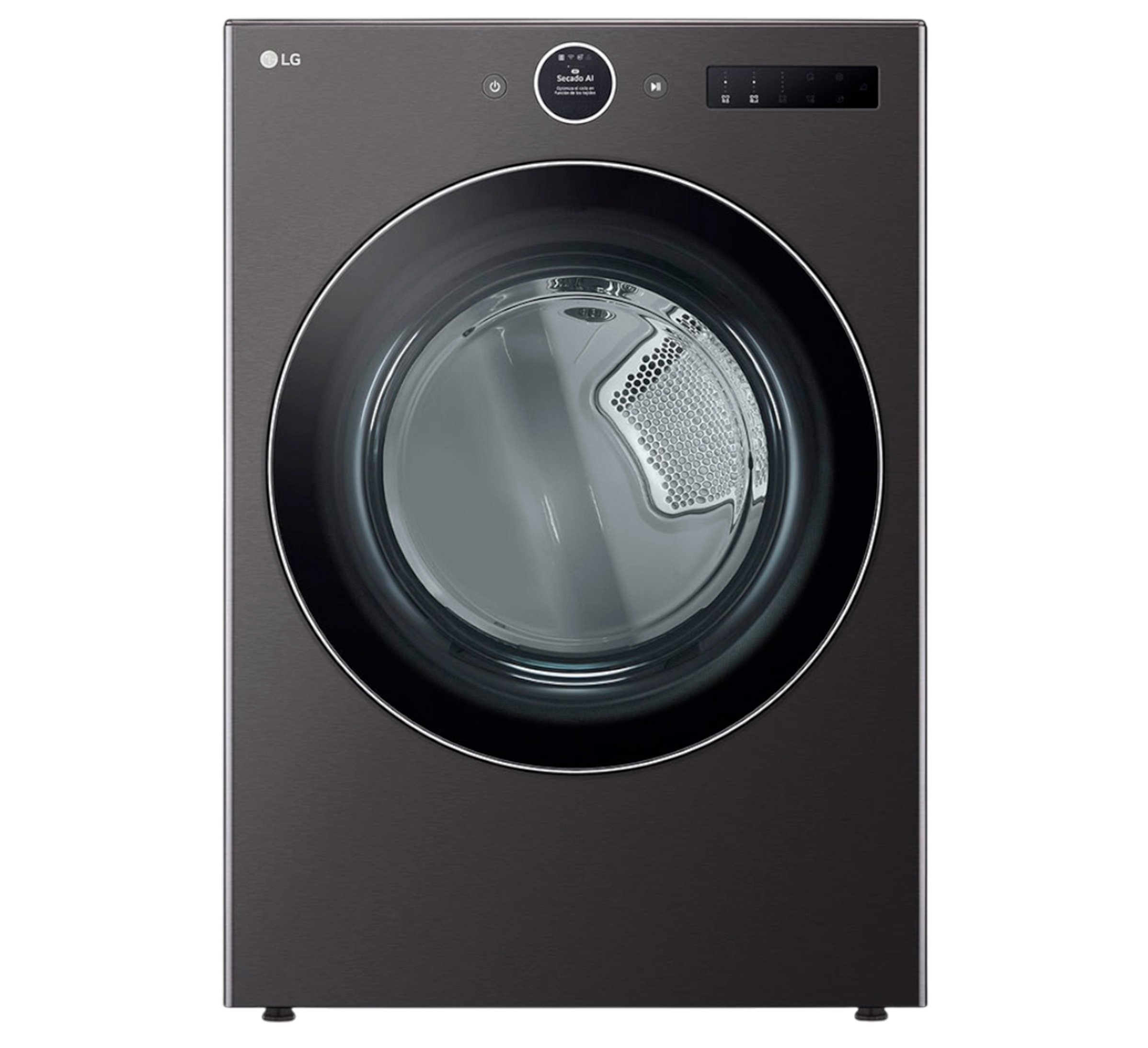 LG secadora eléctrica carga front 25kg turbosteam negro