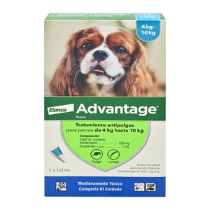Advantage Elanco Antiparasitario 4-10Kg Para Perro *1