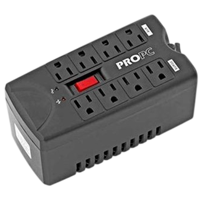 REGULADOR DE VOLTAJE POWEST PROPC 1000 VATIOS Y 600 WATTS 8 TOMAS