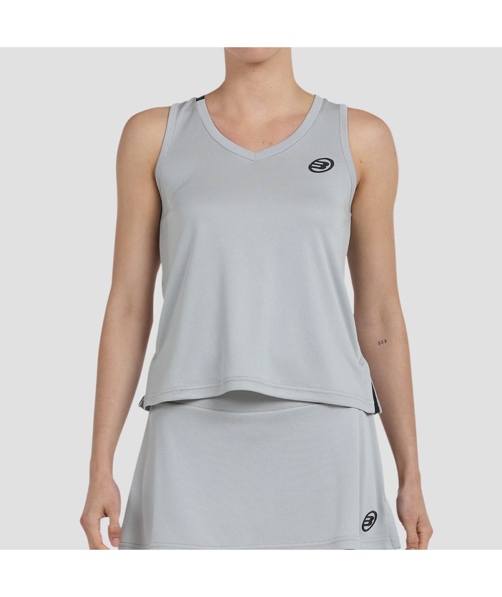 CAMISETA BULLPADEL DILES GRIS PERLA