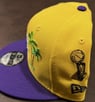 NEW ERA 950 LOS ANGELES LAKERS AMARILLO MORADO CON PARCHES