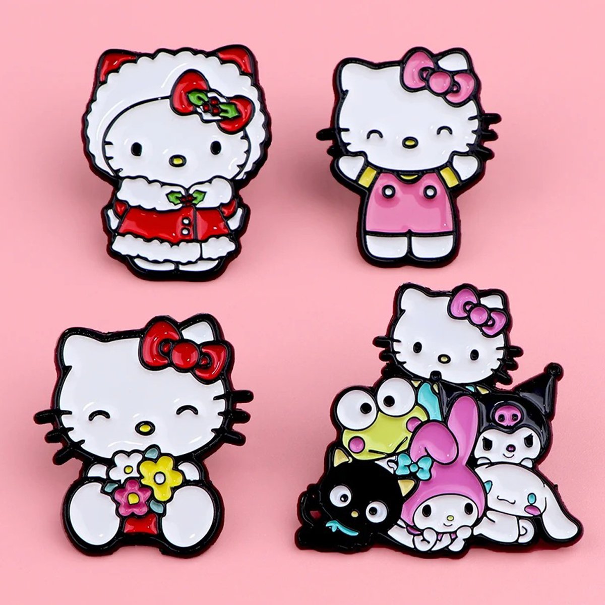 Hello Kitty Pines Metálicos Varios modelos