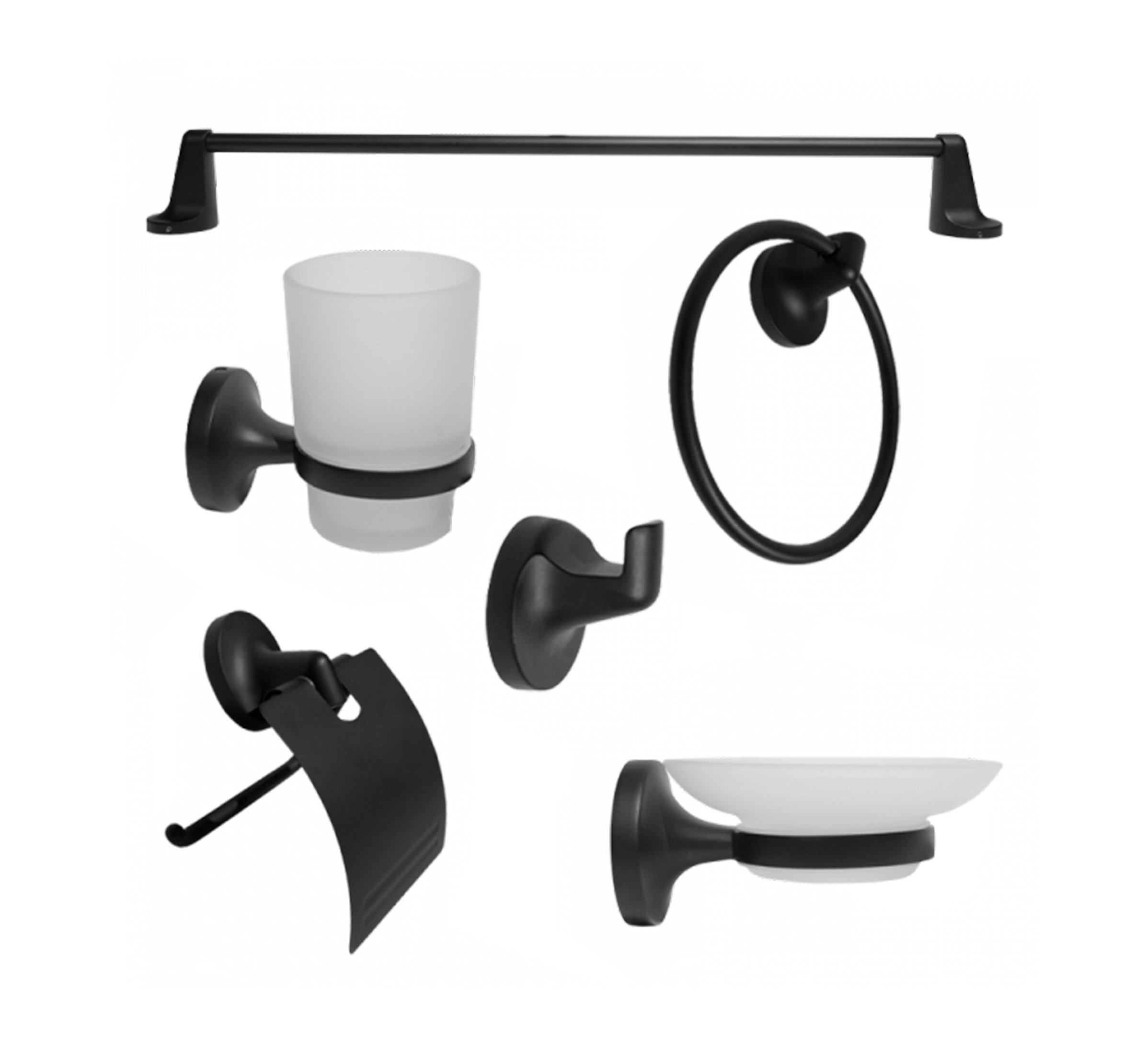 BP ACCESORIO DE BAÑO COMPLETO BURDEOS 6PCS