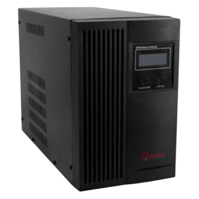 UPS QUASAD INTERACTIVO QUPS3030B DE 3KVA-3000VA Y 2400W 8 TOMAS W-AVR I-203 USB-PORT LED-BUTTON 110V-120V