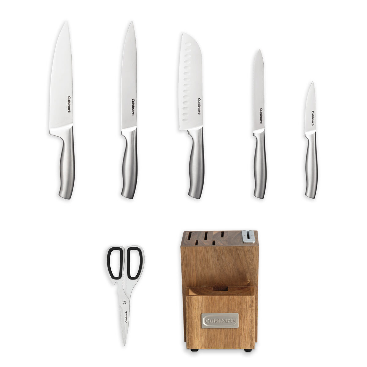 SET DE CUCHILLOS CUISINART ACERO INOXIDABLE 7 PCS COLOR CROMADO