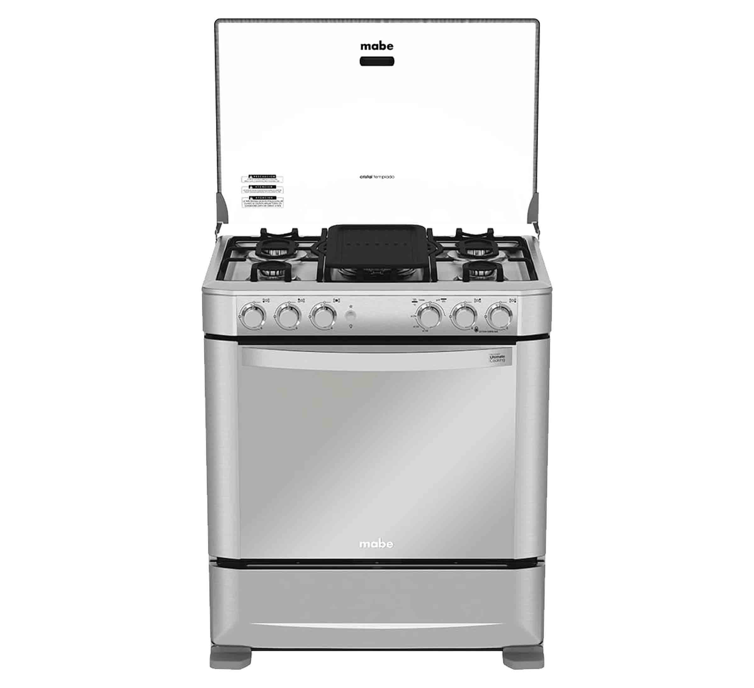 Mabe cocina a gas | 5 quemadores | Color inox |