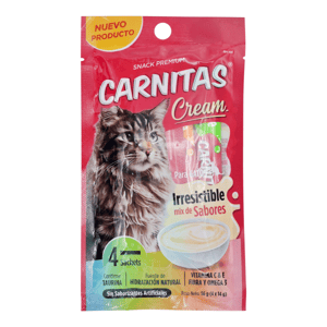 Carnitas Snack P/Gatos Sabores Variados Snack Cremoso