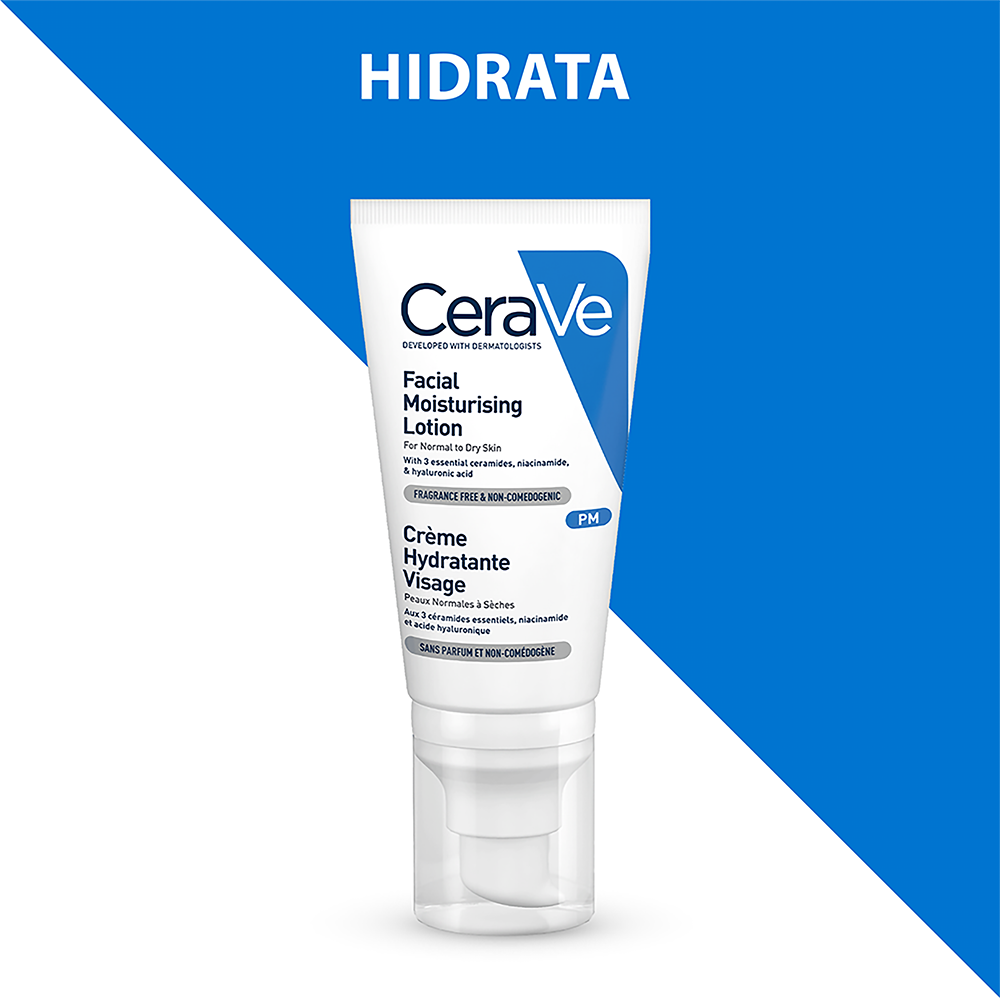Cerave Loción Facial Moistur Pm 52 ml