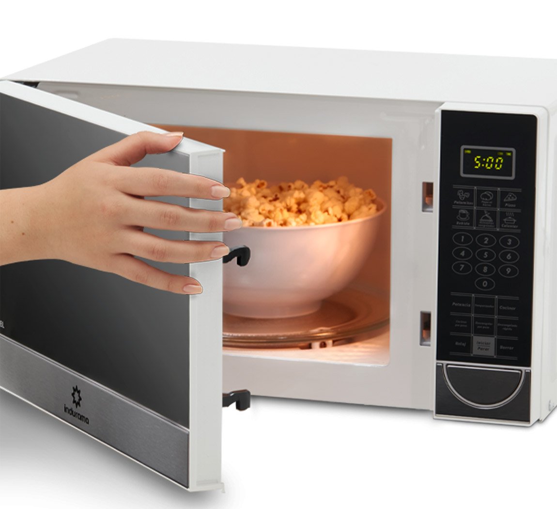 Indurama Microondas │ 20 Lt 0,7 Ft │ 700 W │ 8 Niveles │ Blanco
