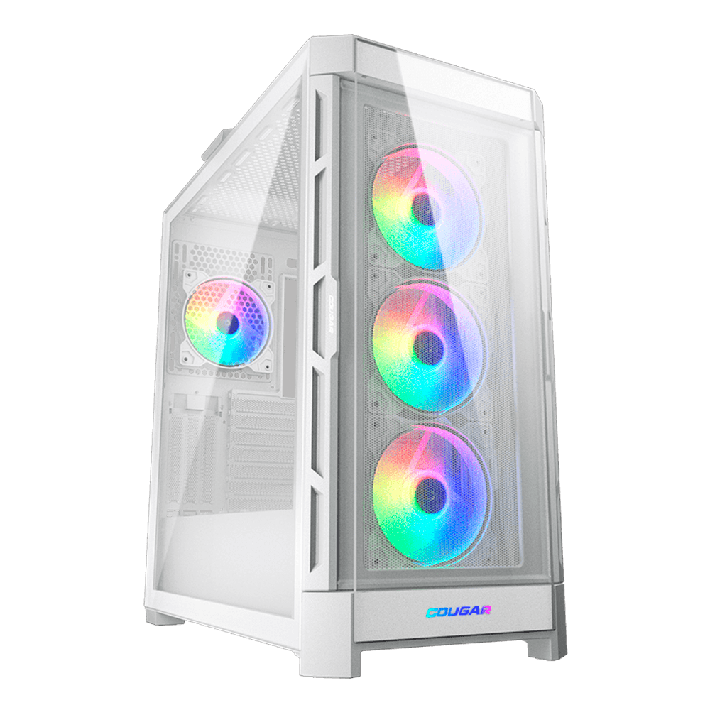 CASE COUGAR GAMER DUOFACE PRO RGB CON VIDRIO TEMPLADO - BLANCO