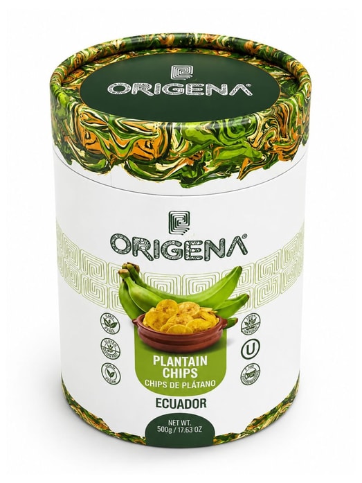 Origena – Green Chips Cilinder: 450g, 500g  Box of
