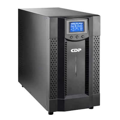 UPS CDP ONLINE UPO11-3AXI 3KVA 3000VA Y 2700W A 220 VOLTIOS MONOFASICO 6 BATERIAS DOBLE CONVERSION TORRE LCD