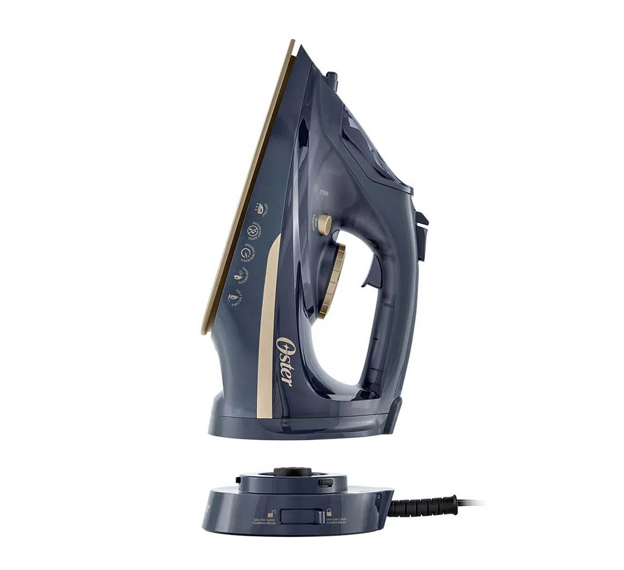 Oster Plancha Inalámbrica 2 En 1 A Vapor Con Suela De Cerámica