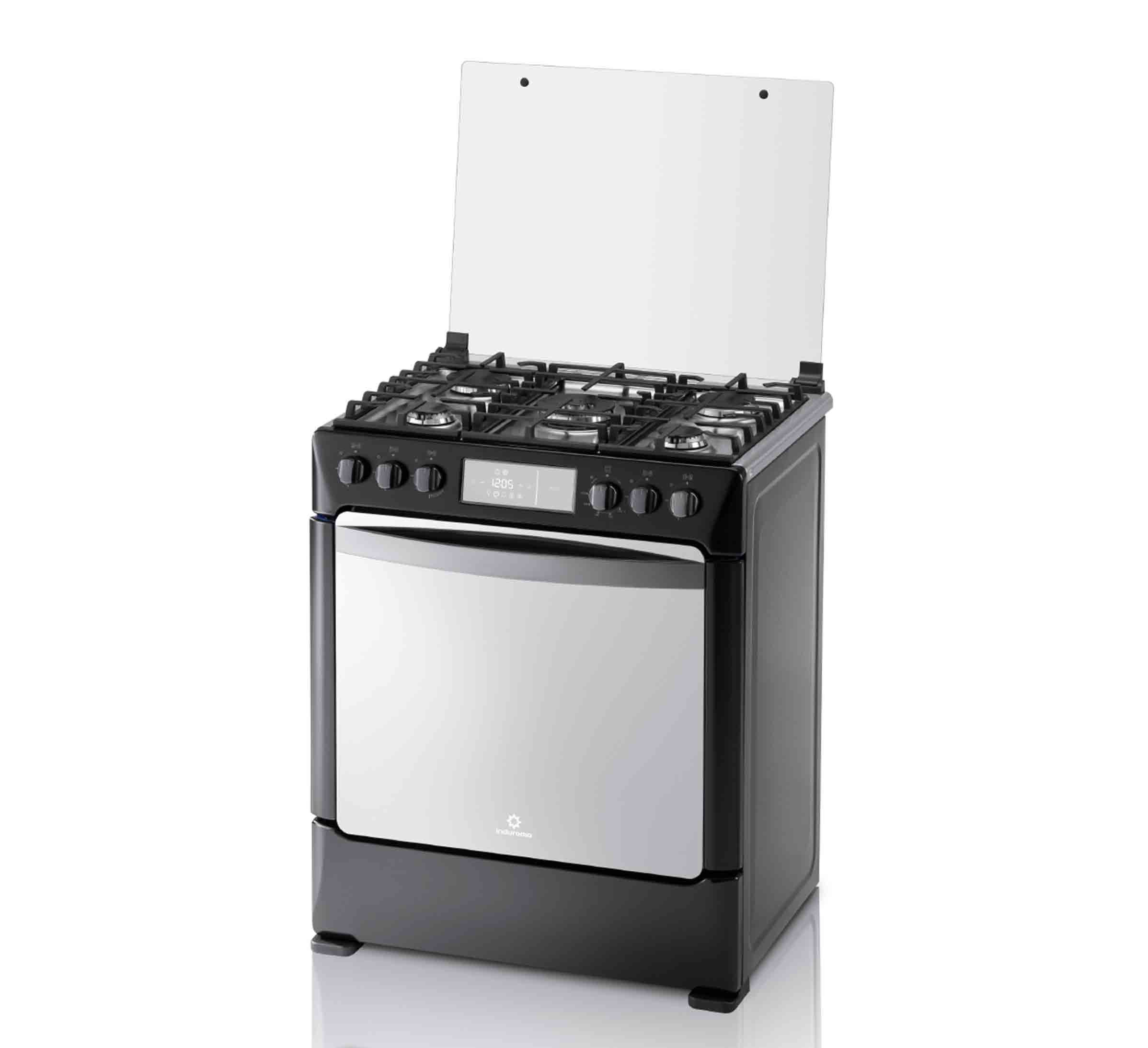 indurama cocina niza zfo | A gas  | Color negro | 5 quemadores
