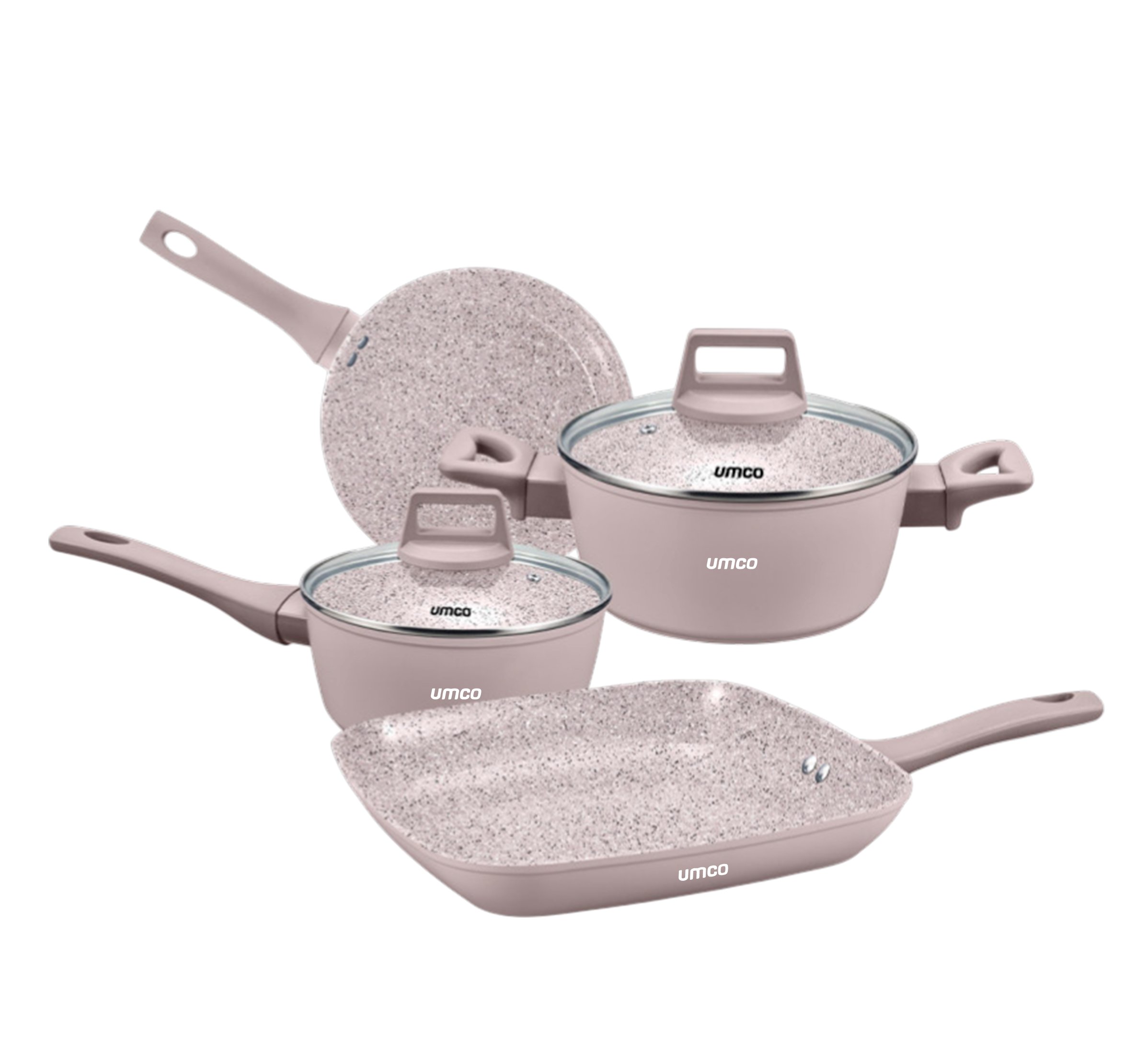 Umco Set Rosewood Ceramic 6 piezas inducción