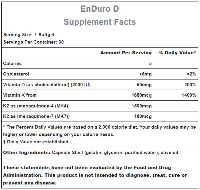 ENDURO D 30 SOFTGELS