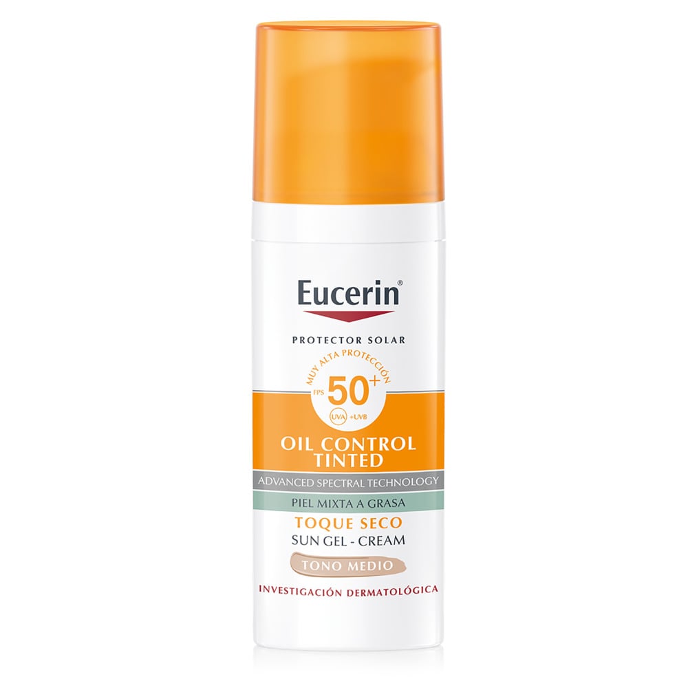 Eucerin Sun Facial Oil Control Tono Medio 50 ml