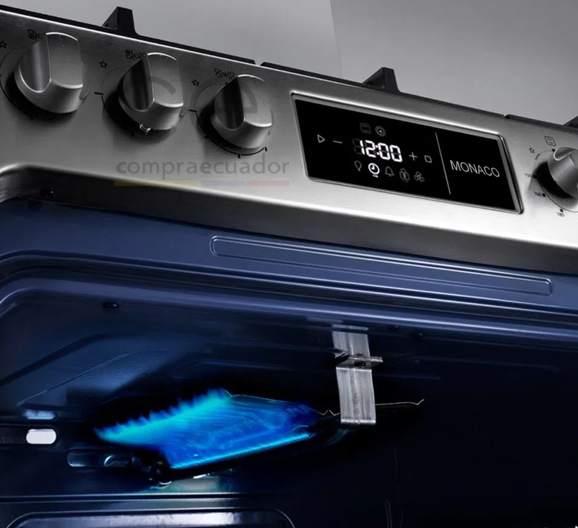 Indurama Cocina Monaco Zafiro 5 Quemadores Grill Panel